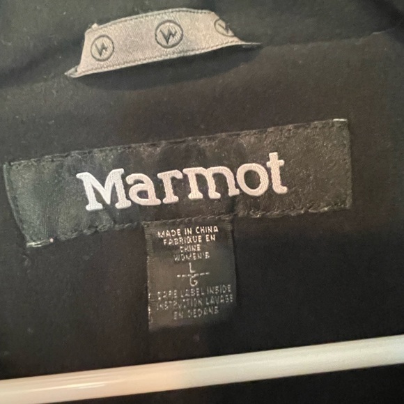 Marmot Black Light Puffer Jacket, Size Large - Picture 3 of 5